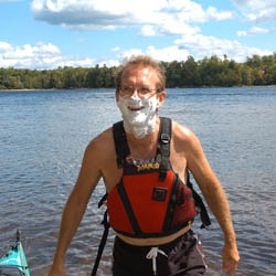 men shave for charity