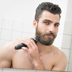 men shave for charity