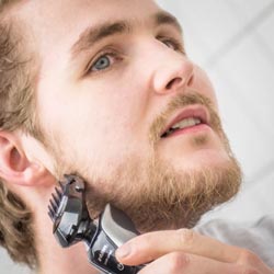 men shave for charity