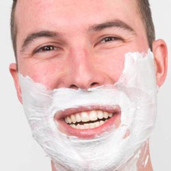 men shave for charity